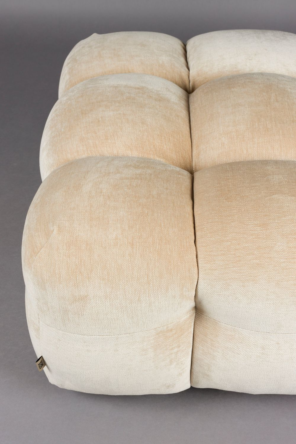 Hocker Hackman Velours Beige Hocker Hackman Velours Beige
