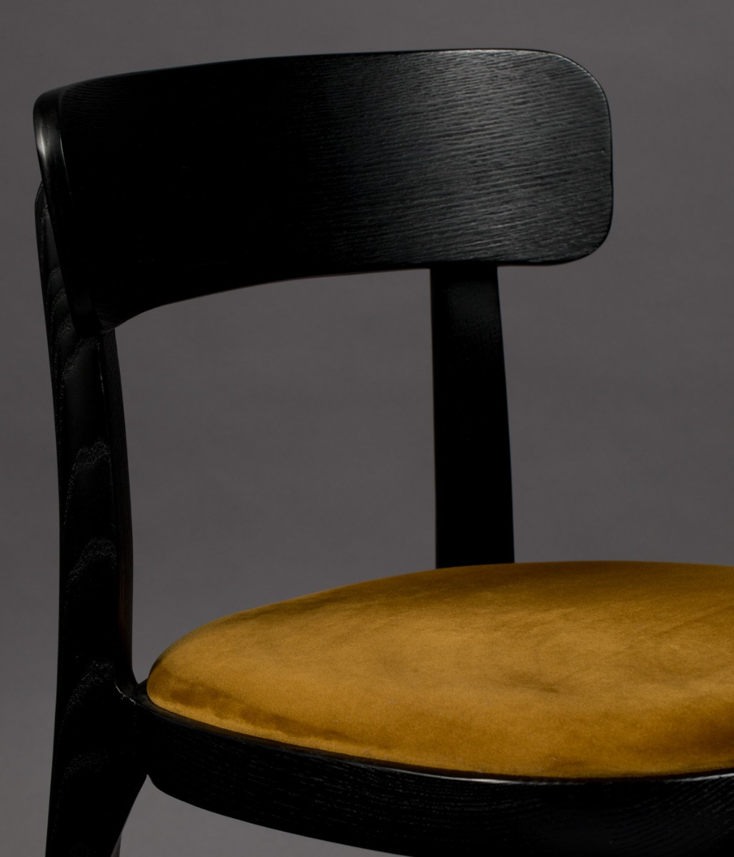 Brandon Chair Black/Ochre