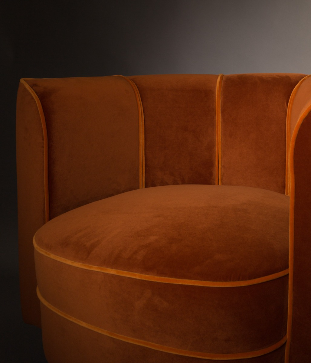 Flower Lounge Chair Orange