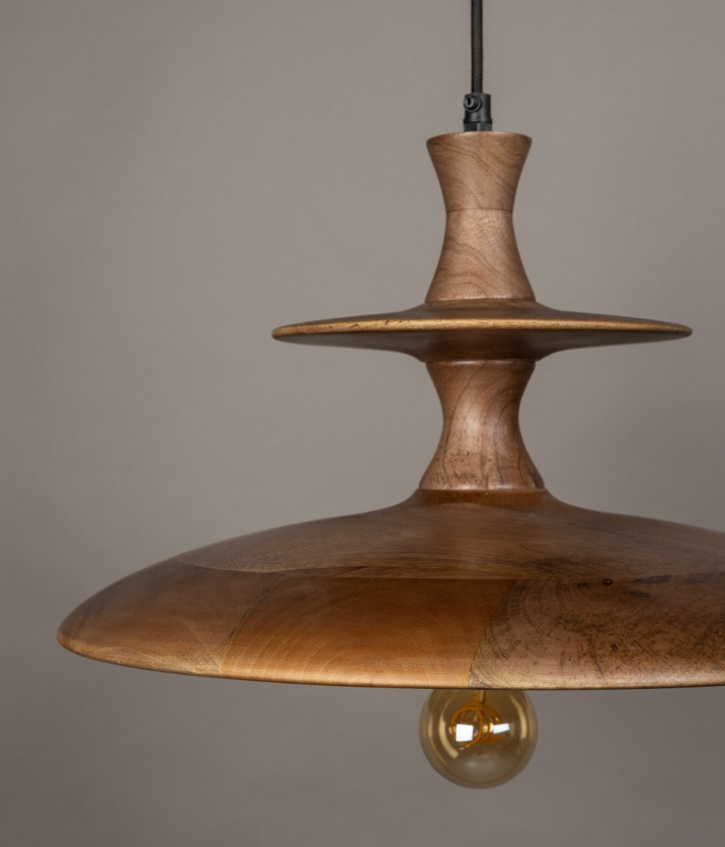 Cath Pendant Lamp L Walnut 