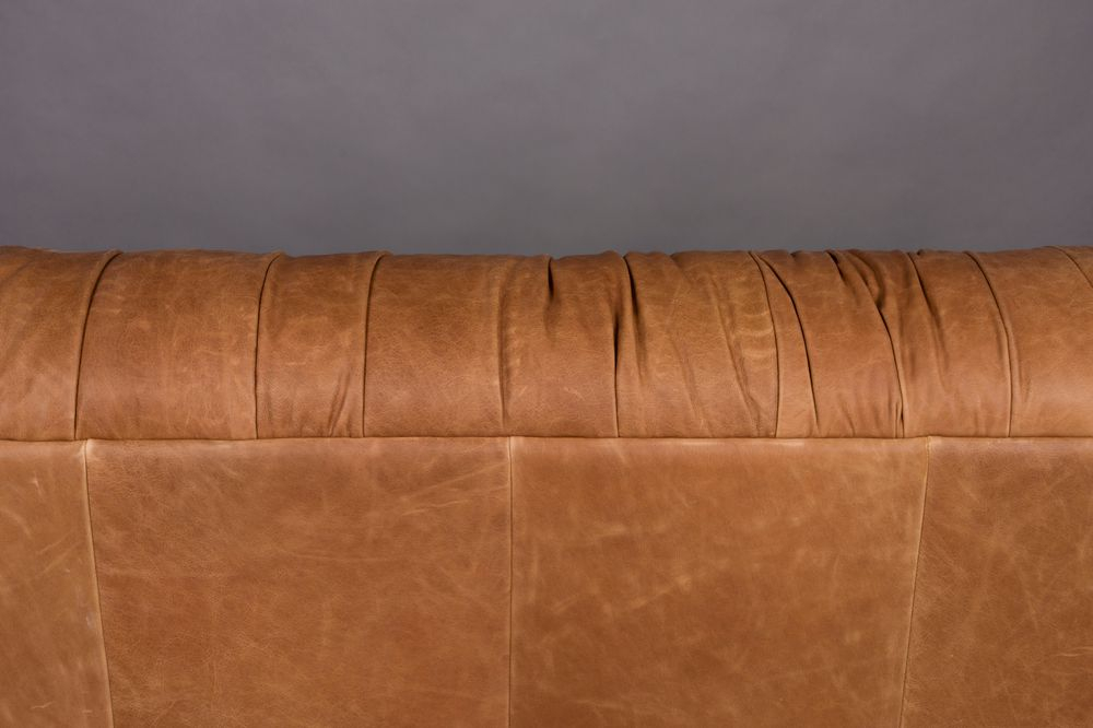 Douglas 3-zitsbank Leer Cognac Bruin main product photo no-optimization