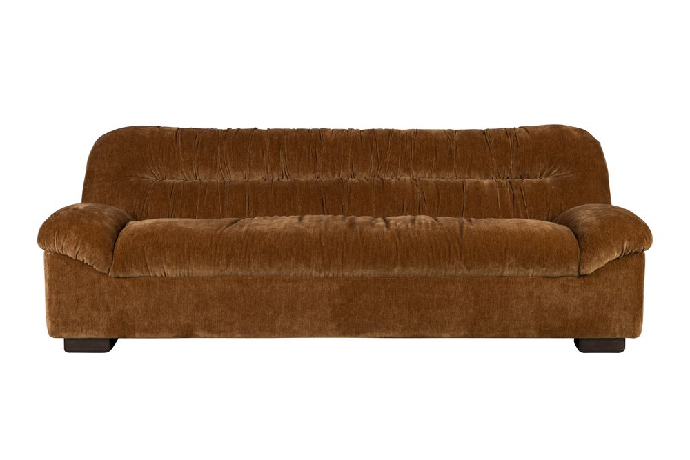 Douglas 3-zitsbank Velours Cognac Bruin main product photo no-optimization