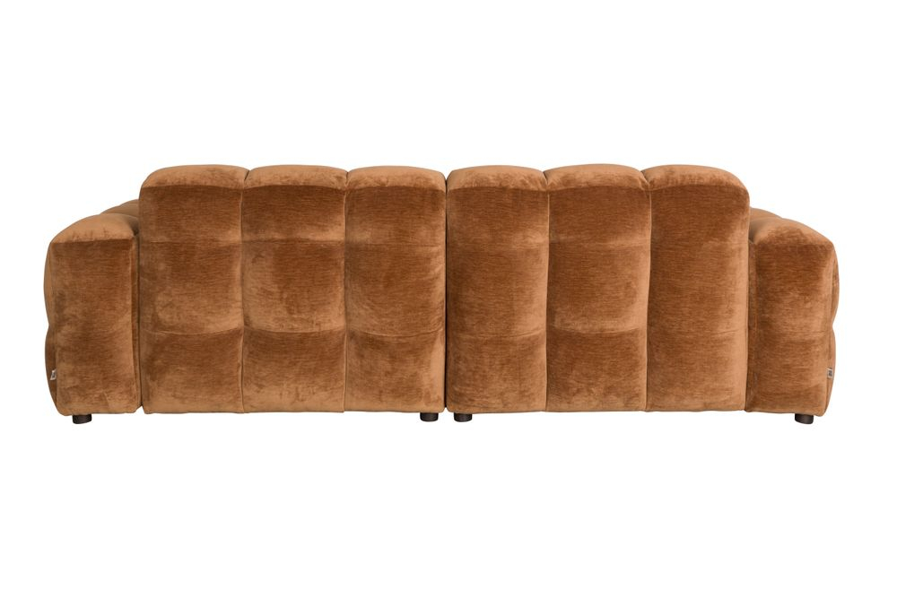 Sofa Hackman 3-Seater Velours Cognac main product photo no-optimization