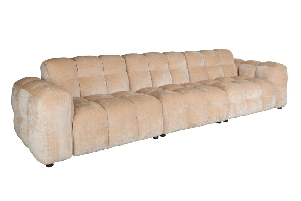 Sofa Hackman 4,5-Seater Velours Beige main product photo no-optimization