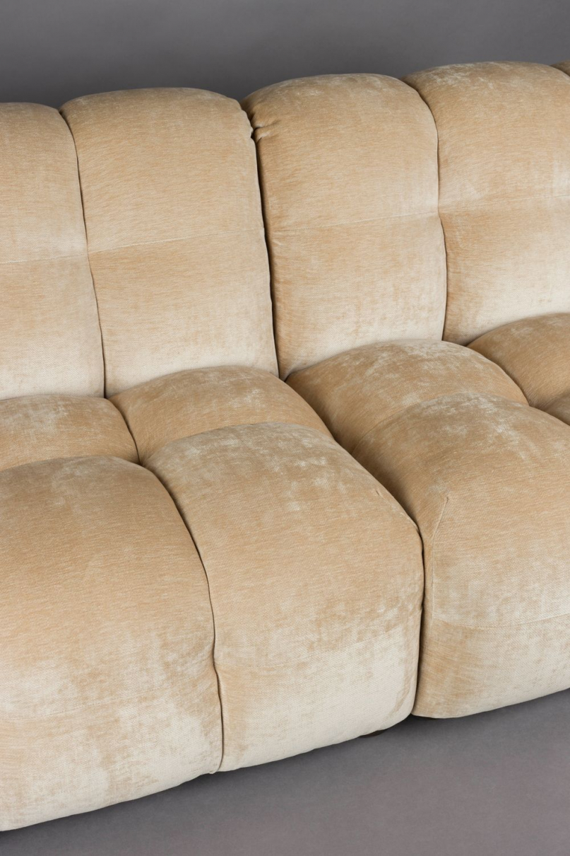 Sofa Hackman 4,5-Seater Velours Beige main product photo no-optimization