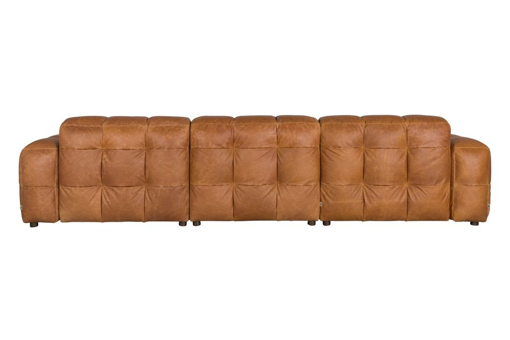 Sofa Hackman 4,5-Seater Leather Cognac main product photo no-optimization