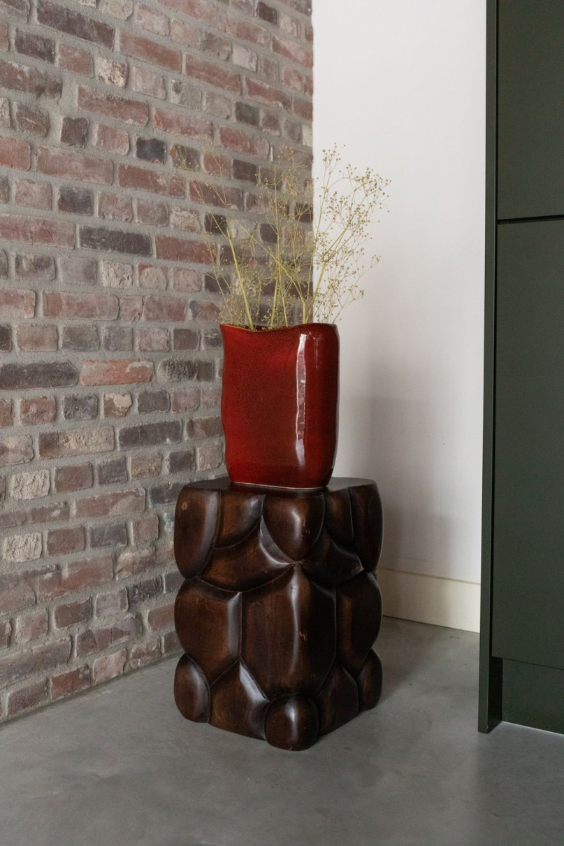 Vase Edna M Red main product photo no-optimization
