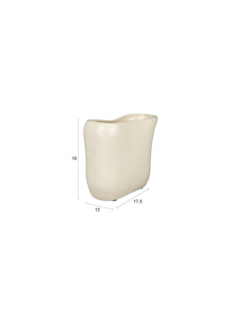 Vase Edna S Beige main product photo no-optimization