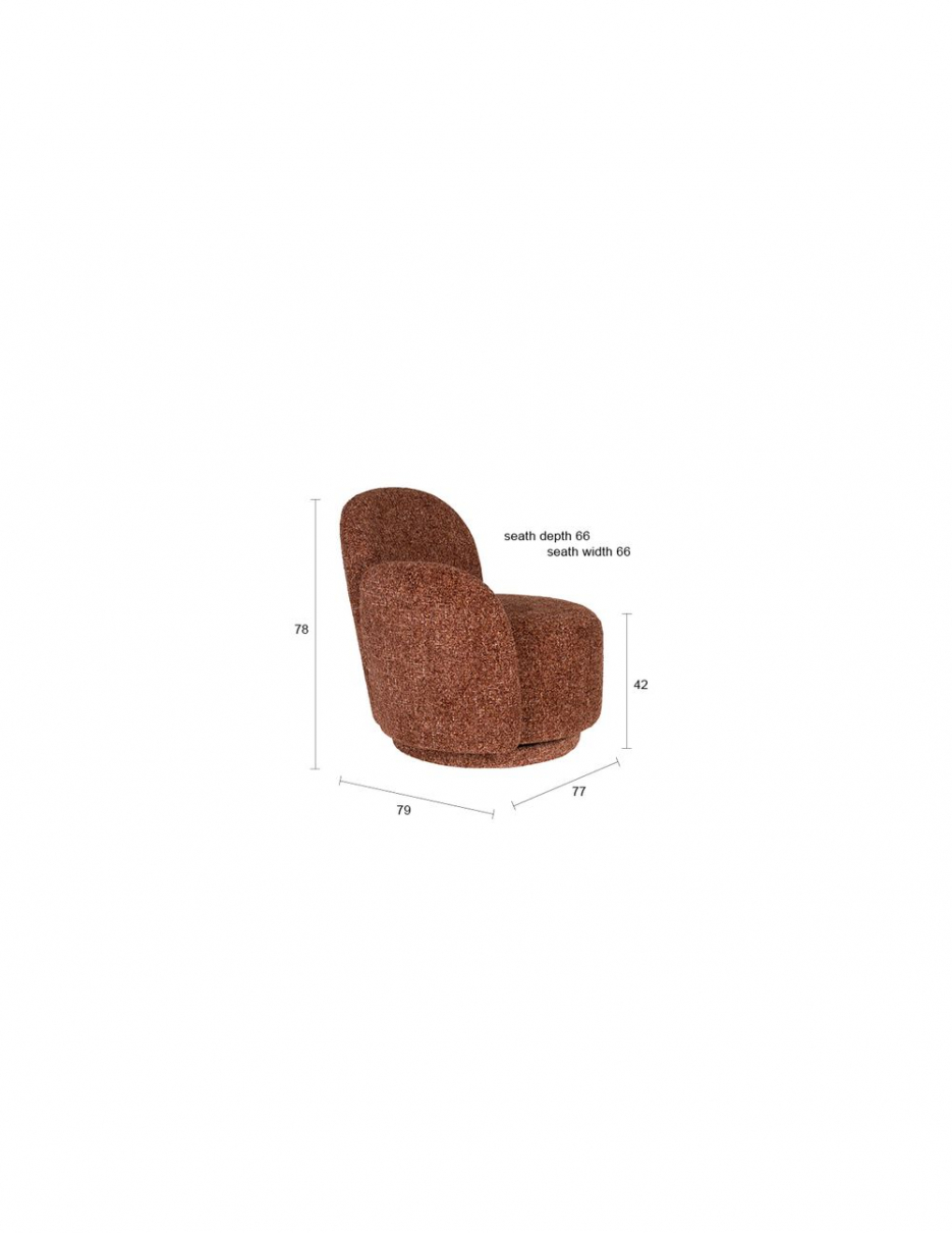 Lounge Chair Rose Bordeaux Red main product photo no-optimization