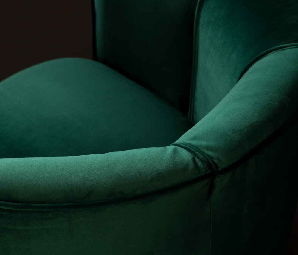 Flower Lounge Chair Green main product photo no-optimization