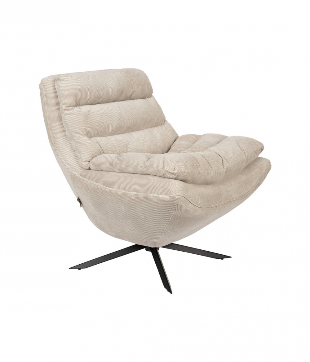 Promoten cafetaria erger maken Vince Lounge Chair Beige | Dutchbone