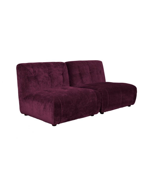 Giada Sofa 2-seater Plum Front Side