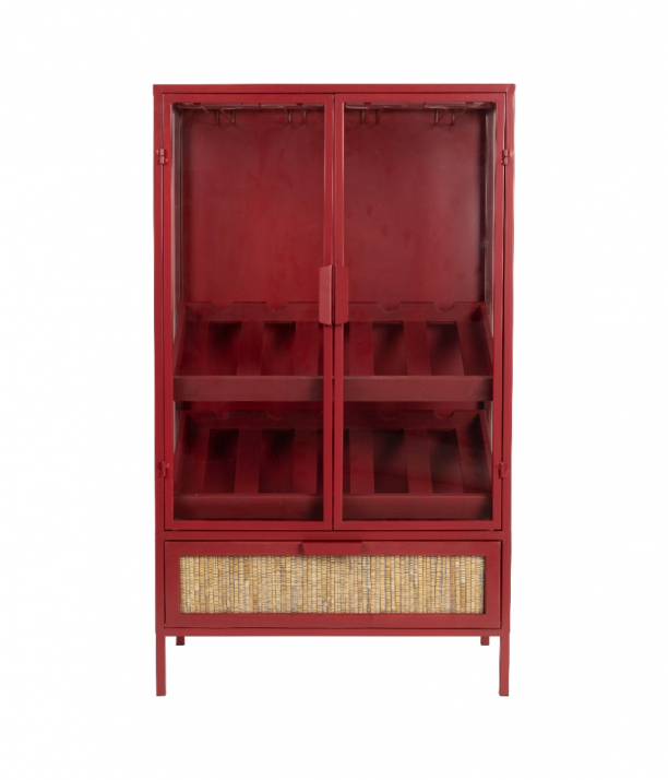 Mori Wine Cabinet Red 1
