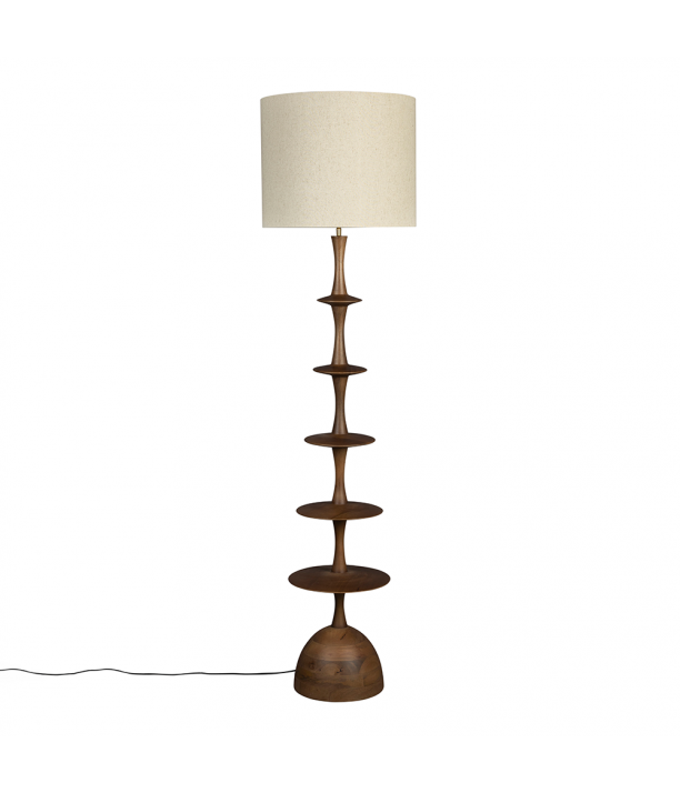Cath Floor Lamp Walnut 1