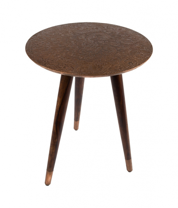 Bast Side Table Copper 1