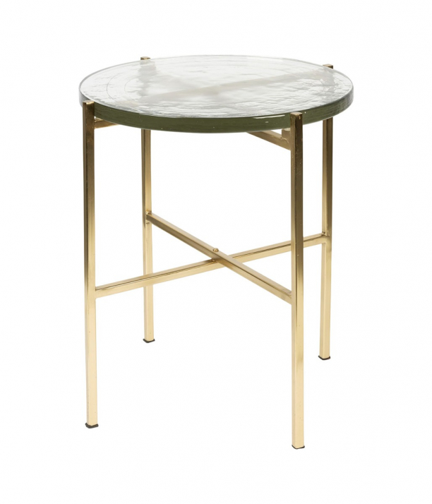 Vidrio Side Table Brass 1