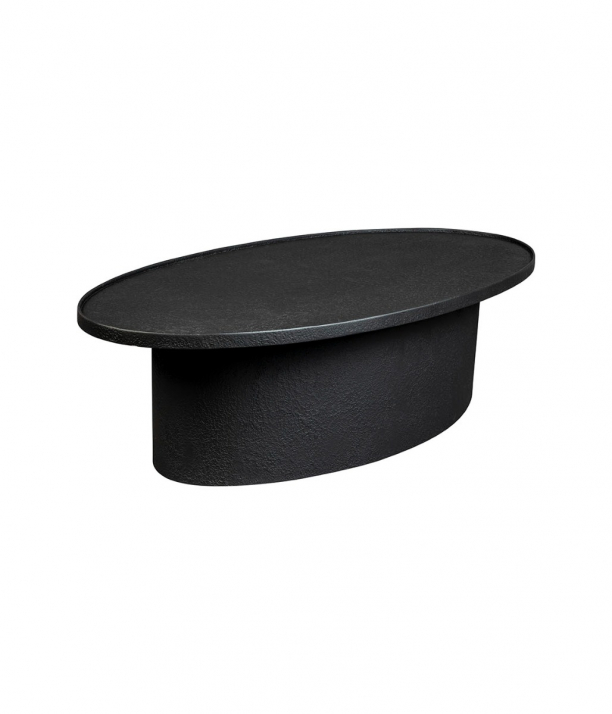 Winston Coffee Table Black Oval 1