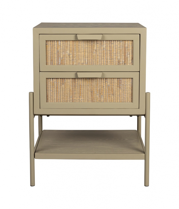 Yasu Bed Side Table Beige 1