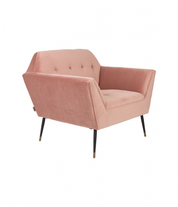Kate Lounge Chair Pink Clay 1