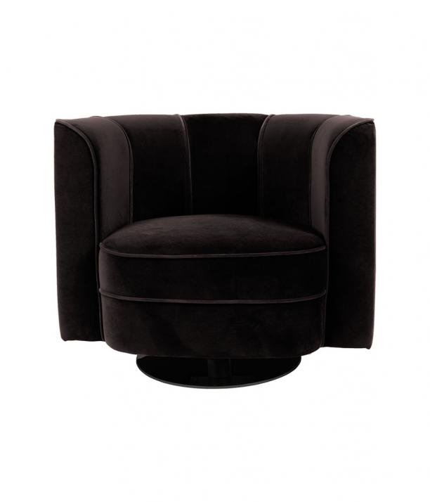Flower Lounge Chair Black 1