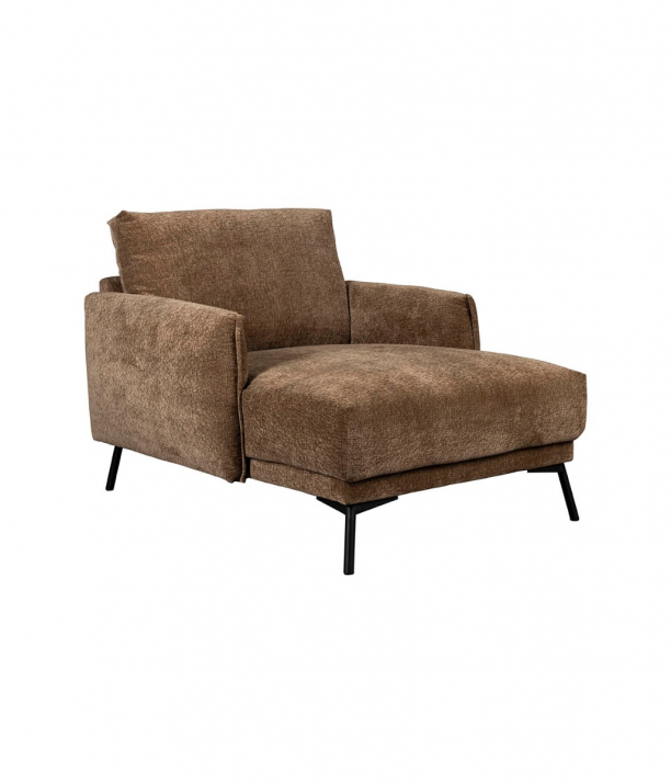 Harper Chaise Longue Coffee 1