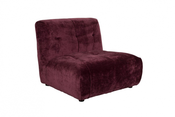 Giada Sofa 1-seater Plum Front Side