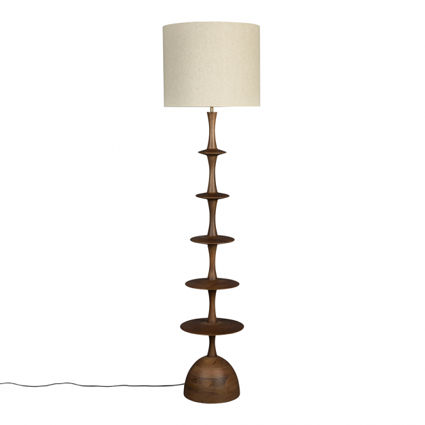 Cath Floor Lamp Walnut 1