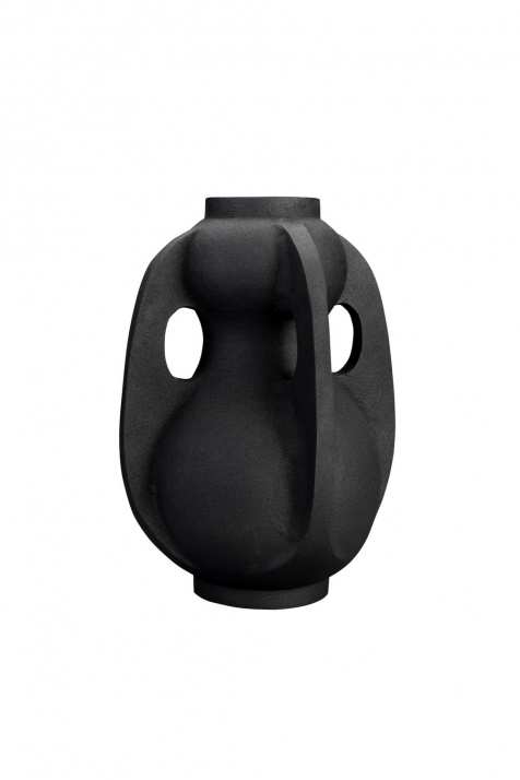 Thiago Vase L Black Front Side