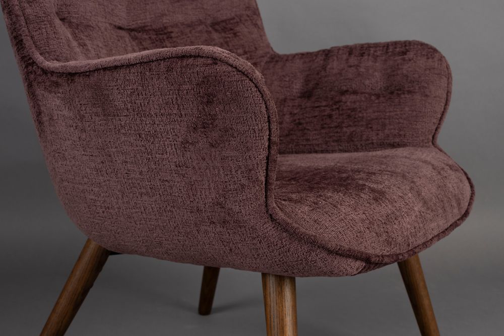 Lenn Fauteuil Plum main product photo no-optimization