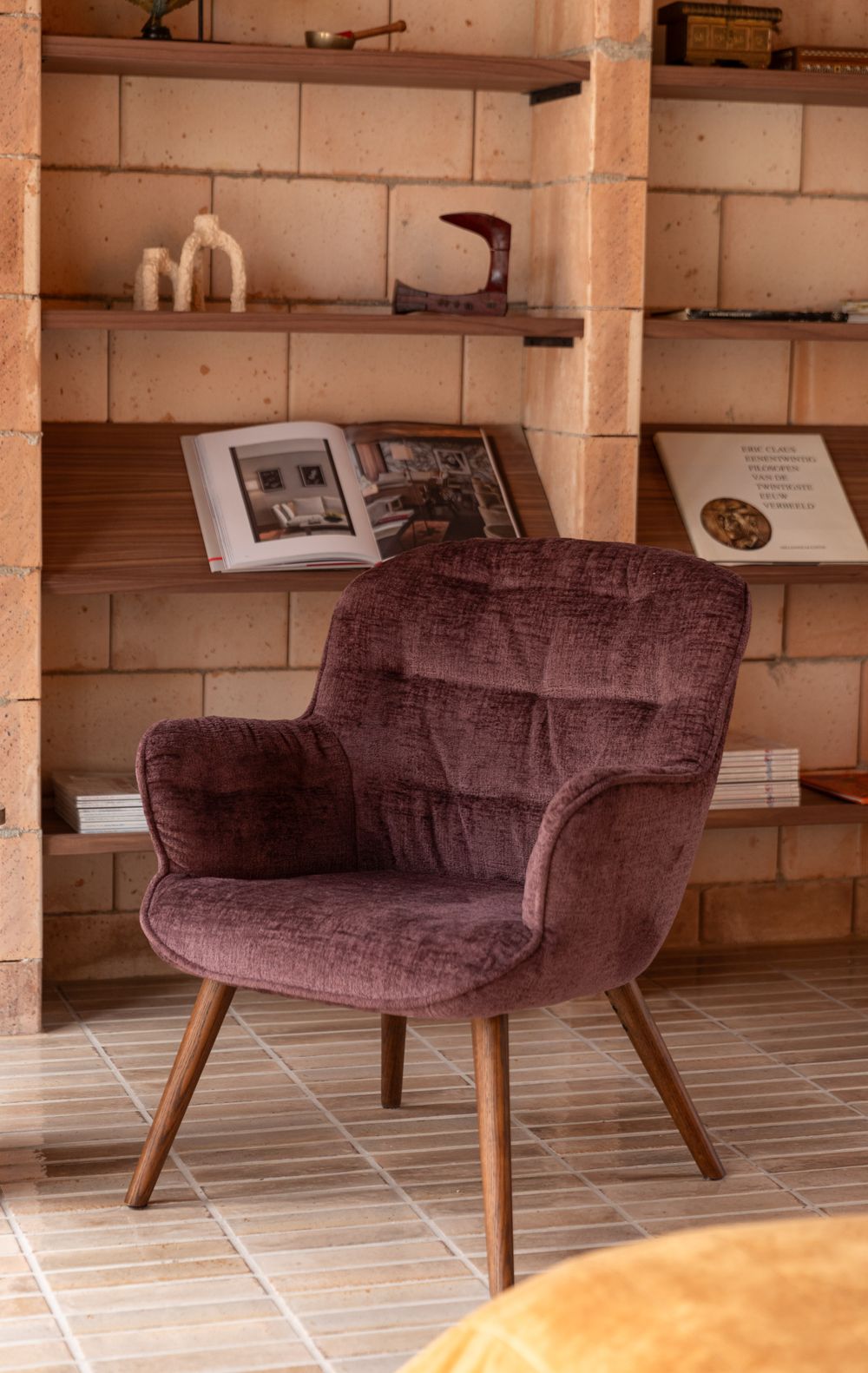 Lenn Fauteuil Plum main product photo no-optimization