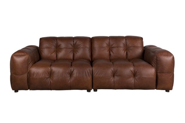 Hackman sofa 3 seater leather Front