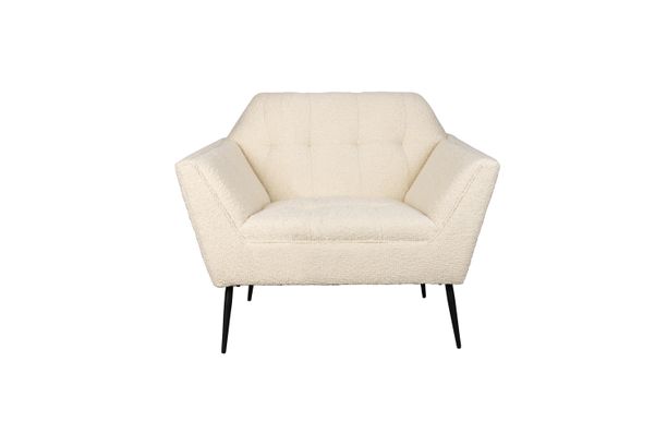 Kate lounge chair boucle Front Side