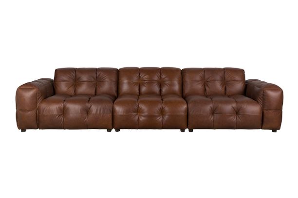 Hackman sofa 4,5 seater leather Front